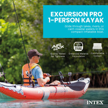Load image into Gallery viewer, INTEX Excursion Pro K1 Inflatable Kayak 1-Person Set with Paddle &amp; Pump
