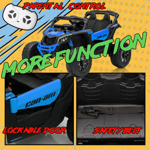 24V Ride on Toys for Big Kids,Kids Electric Ride on Car UTV 4WD/2WD,High Speed Power Wheels with EVA Rubber Tires-Blue