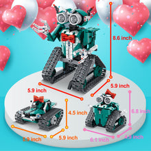 Load image into Gallery viewer, APP/Remote Control STEM Building Kits for Kids Ages 8-12 - 3 in 1 RC Robot Car Toys, 440 Pcs Educational Science Projects
