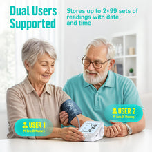 Load image into Gallery viewer, RunStar Upper Arm Blood Pressure Monitor with Wide Range Cuff (8.6'' - 16.5''), Grey
