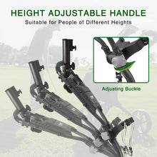 Load image into Gallery viewer, KVV 3 Wheel Foldable/Collapsible Golf Push Cart Ultra Lightweight Smallest Folding Size, New-Version Scorecard Holder Umbrella Holder Included
