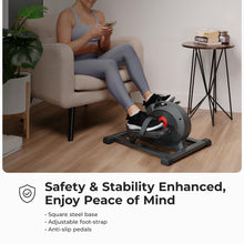 Load image into Gallery viewer, Sunny Health &amp; Fitness Smart Under-Desk Elliptical Trainer, Mini Pedal Equipment for Senior Low-Profile Workout, Cycle Cardio Training at Home/Office, Free SunnyFit App Bluetooth Connect - SF-E324029
