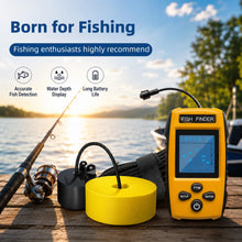 Load image into Gallery viewer, Portable Fish Finder, Handheld Depth Finder with Sonar Transducer
