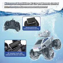 Load image into Gallery viewer, 1:16 Remote Control Car, 2.4GHz Shoot Water RC Cars, 4WD Amphibious RC Truck, All Terrain Off-Road Remote Control Monster Truck
