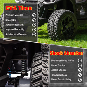 XL Ride On Dump Truck with Electric Dump Bed, 24V 2 Seater Ride on Toys Car with Remote Control, 4WD Kids Electric Car, Black