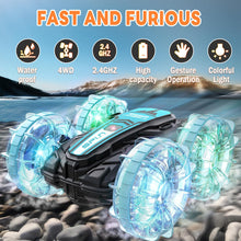 Load image into Gallery viewer, Remote Control Car, Amphibious RC Cars Toys for Ages 5-7, 4WD RC Boat, Waterproof 360° Rotating RC Monster Truck Stunt Car
