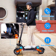 Load image into Gallery viewer, Electric Scooter for Adults - 6000W Dual Motor Offroad Electric Scooter Up to 52MPH, Range to 60+ Miles, 11 inch Tubeless Tires
