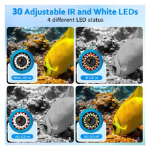 Load image into Gallery viewer, 15M 30M 50M 4500mA IP68 9in Waterproof Underwater Fishing Camera System

