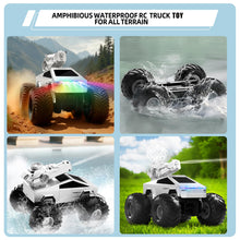 Load image into Gallery viewer, Remote Control Car RC Truck - 1:16 Amphibious Fast Car with Water Cannon and 2.4GHz Remote Control, Max 22KM/H Speed, 4WD Cyber Toy
