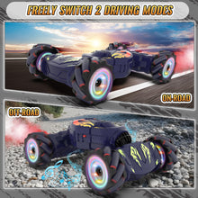 Load image into Gallery viewer, RC Cars, Gesture Sensing RC Stunt Car Toys for Boys Girls 6-12, 2.4Ghz 4WD Remote Stunt Car with Spray Lights Music 360° Rotate Fast
