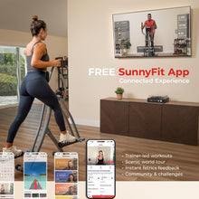 Load image into Gallery viewer, Sunny Health &amp; Fitness Smart Air Walker Elliptical - Gray
