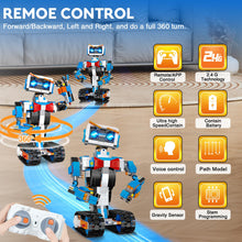 Load image into Gallery viewer, STEM Building Robot Toys for Kids 8-12, Educational Science Build Block Kits, Educational Remote Control Toy
