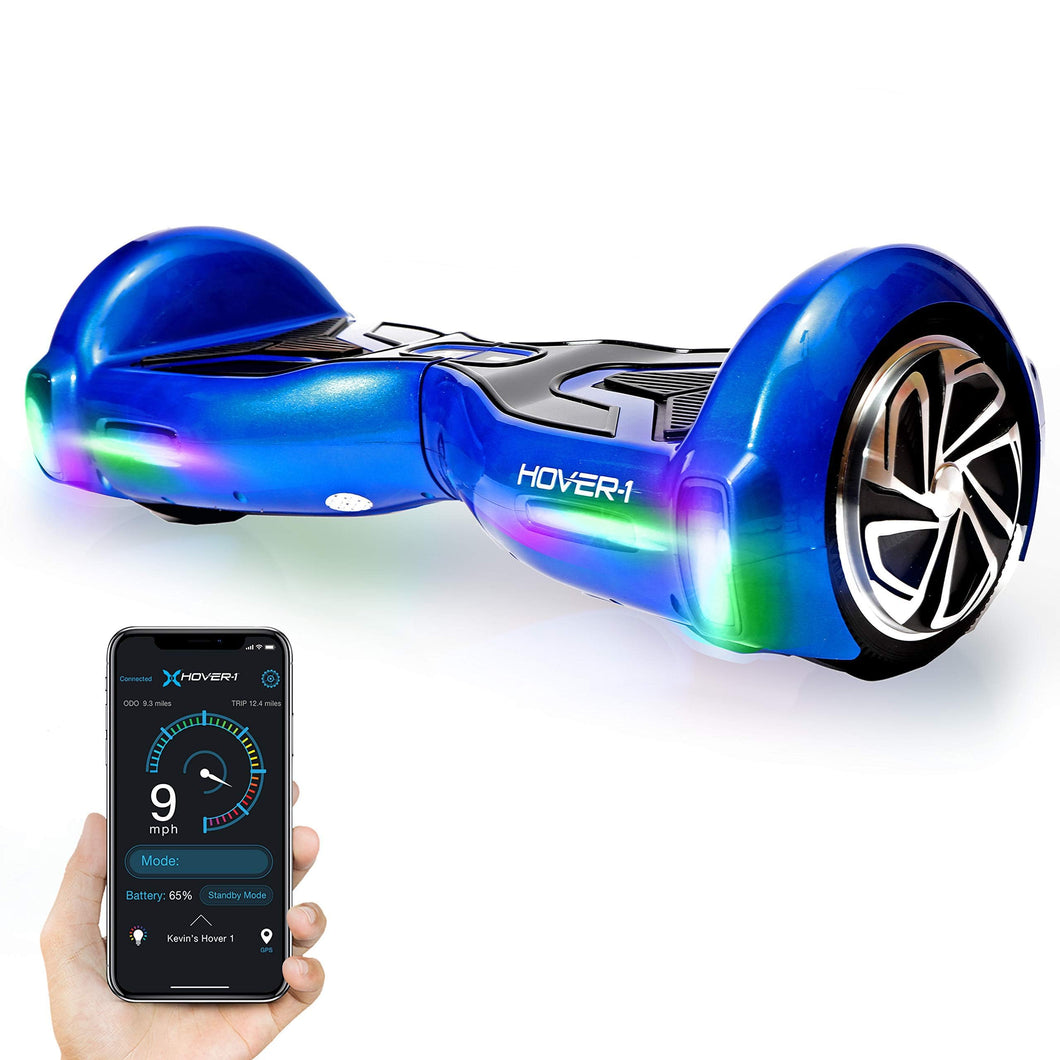 1 H1 Electric Self Balancing Hoverboard with 9 mph Max Speed, Dual 200W Motors, 9 Mile Range, and 6.5”