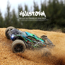 Load image into Gallery viewer, RC Cars Hailstorm, 36+KM/H High Speed 4WD 1:18 Scale Waterproof Remote Control Off Road Monster Truck with Two Rechargeable Batteries
