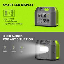 Load image into Gallery viewer, EnginStar Solar Generator, 300W Portable Power Station, 296Wh Lithium Battery Backup w/Two 110V Pure Sine Wave AC Outlet for Camping Road Trip RV, 80000mAh Sufficient Power Supply for Blackout
