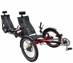 Tandem Recumbent Trike for Couples - Spacious and Comfortable Ride for Two