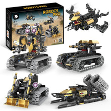 Load image into Gallery viewer, 5 In1 Robot Toy for Kids Building Kit,323 Pcs Blocks App &amp; Remote Control Robotics Kit, STEM RC Robot Building Toys
