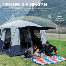 Load image into Gallery viewer, EVER ADVANCED 10 Person Camping Blackout Design Tent
