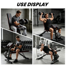 Load image into Gallery viewer, Adjustable Weight Bench, 880 Lbs Workout Bench for Home Gym, Bench Press for Full Body Workout, Strength Training Stable Incline Decline Bench with Leg Developer
