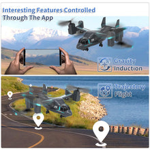 Load image into Gallery viewer, Remote Control, LM19 Military RC Helicopter with Live Camera for Military Fans, Flying and Land Gliding Mode, One Key take Off

