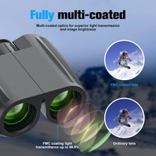 Load image into Gallery viewer, Binoculars 12x25 for Adults Night Vision Binoculars Compact Binocular Waterproof Binocular Wide Field of View for Bird Watching,Hiking,Hunting,Concert
