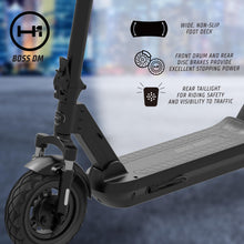 Load image into Gallery viewer, Series Boss R800 Foldable Electric Scooter with 800W Motor, 24 mph Max Speed, 10” Self-Sealing Tubeless Tires, and 28 Mile Range
