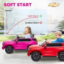 Load image into Gallery viewer, Chevrolet Tahoe Licensed Kids Ride on Car, 12V Battery Powered Kids Electric Car with Remote Control, Pink
