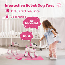 Load image into Gallery viewer, Programmable Robot Dog Toy with Voice Control for Kids, 2.4GHz Remote Control Robot Pet with Touch Sensors
