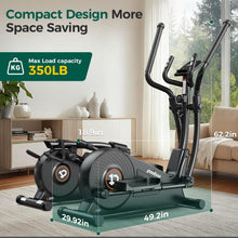 Load image into Gallery viewer, pooboo Elliptical Machine - 15.5IN-Stride Black
