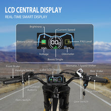 Load image into Gallery viewer, Electric-Motorcycle for Adults-Teens Age 16+, 60V 4000W Peak Moped-Style-Ebike, 43-49MPH, 20&quot; Fat-Tire-Electric-Bike, 1500Wh
