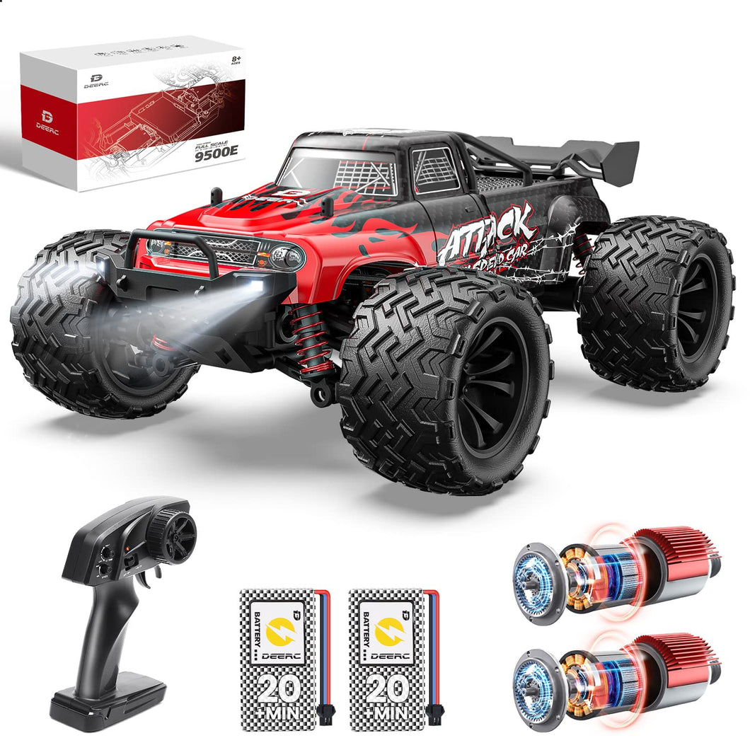 1:16 Scale All Terrain RC Car, 4x4 High Speed 40 KPH RC Truck, 2.4Ghz Remote Control Truck with 2 Batteries