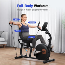 Load image into Gallery viewer, MERACH Recumbent Exercise Bike for Home, Upgraded Durable Magnetic Stationary Recumbent 350LB Capacity, S23
