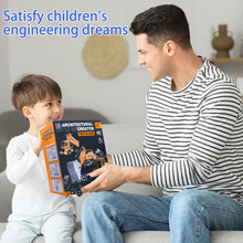 Load image into Gallery viewer, Remote Control Excavator and Dump Truck Toy Set - RC Construction Vehicles Toy with Barricades, Road Signs
