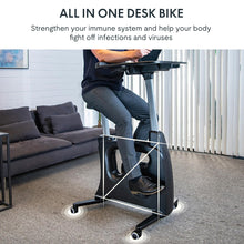 Load image into Gallery viewer, FLEXISPOT Exercise Bike with 2D Desktop - V9-Max Black
