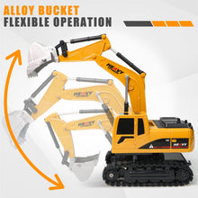Load image into Gallery viewer, RC Excavator and Dump Truck Playset - RC Construction Vehicle Toys for Toddlers 6-12 Years Old, Children&#39;s Day Gift
