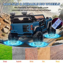 Load image into Gallery viewer, 2 Seater Ride On Car for Kids, 24v Licensed Ford Bronco Raptor Electric Power Ride On Truck Toy with Remote Control - Blue
