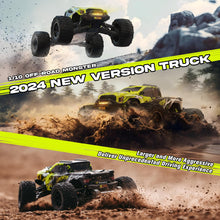 Load image into Gallery viewer, 1/10 RTR Brushless Fast RC Cars for Adults, Max 50mph Hobby Electric Off-Road Monster Truck, Waterproof High Speed RC Car 4WD, Green
