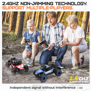 RC Cars-1:14 Scale Remote Control Car, 2WD High Speed 20 Km/h Electric Toy Off Road RC Car Vehicle Truck Crawler with LED Headlight