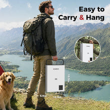 Load image into Gallery viewer, CAMPLUX F10 Ultra, 2.64 GPM Thermostatic Portable Propane Water Heater, ±1℉ Precision Temperature Control, High Flow 10L Outdoor Hot Water System for Family Camping, RV, Cabin, Pet Wash
