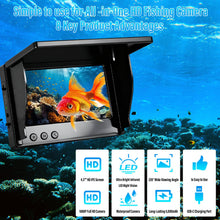 Load image into Gallery viewer, Underwater Fishing Camera 1080P HD 4.3" IPS 50ft Cable for Lake Ice Kayak
