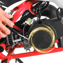 Load image into Gallery viewer, Kids Dirt Bike 49cc 2-Stroke, Mini Pit Bike, Beach Off Road Ride On Vehicle Mini Motorcycle, Pocket Rocket Motocross, 220lbs Weight Capacity Red
