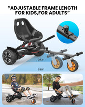 Load image into Gallery viewer, 8.5 inch All Terrain Off Road Hoverboard with Bluetooth Speakers and LED Lights &amp; K2 Hoverboard Go Kart Attachment for Kids &amp; Adults
