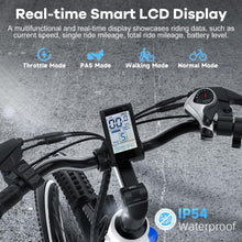 Load image into Gallery viewer, Cybervelo 1000 Peak Electric Bike for Adults,up 80 Miles Removable Battery Ebike, 26&quot; Electric E Bike with 7-Speed
