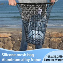 Load image into Gallery viewer, SEASPRO Black Telescoping Rubber Net – Lightweight, Non-Slip Grip
