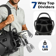 Load image into Gallery viewer, Findway 7 Way Golf Stand Bag, Lightweight Golf Bag for Men Women, Golf Club Carry Bag with Dual Strap, Rain Cover and Multiple Pockets
