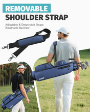 Load image into Gallery viewer, Findway 3 Way Small Golf Bag, Lightweight Pitch and Putt Golf Bag with Stand, Hard Shell Reinforced Base, Par 3 Golf Stand Bag for Extra Storage in a Smaller Size, Golf Gifts for Men and Women
