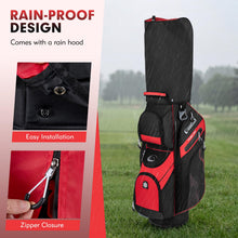 Load image into Gallery viewer, Tangkula Golf Cart Bag with 14-Way Full Length Dividers (Red)
