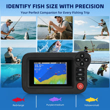 Load image into Gallery viewer, Portable Castable Fish Finder for Kayak Wireless Sonar Sensor, Depth Finder
