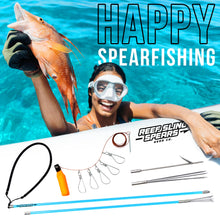 Load image into Gallery viewer, Hawaiian Sling Fishing Spear Set - Travel Fiberglass Pole Spear Harpoon for Spearfishing with 3 Prong Paralyzer Tips 5' - Fishing line Holder and Travel Bag Included for Spear Fishing Equipment
