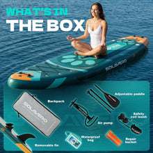 Load image into Gallery viewer, SOLAVERO 11'6" Inflatable Stand Up Paddle Board for Adults, 550lb Capacity
